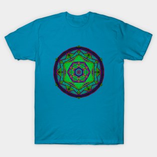 Neon Vibe Mandala T-Shirt